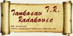 Tankosav Radaković vizit kartica
